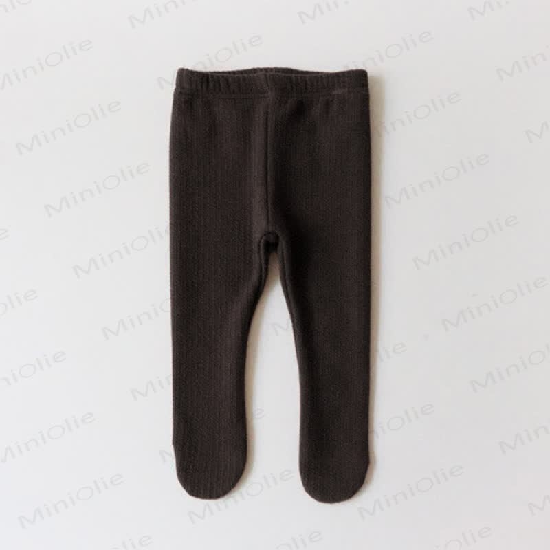 Baby Solid Color Basic Comfort Tights - Brown - 18-24M - image 8