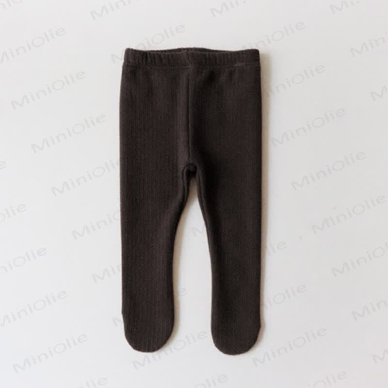 Baby Solid Color Basic Comfort Tights - Brown - 18-24M - image 8