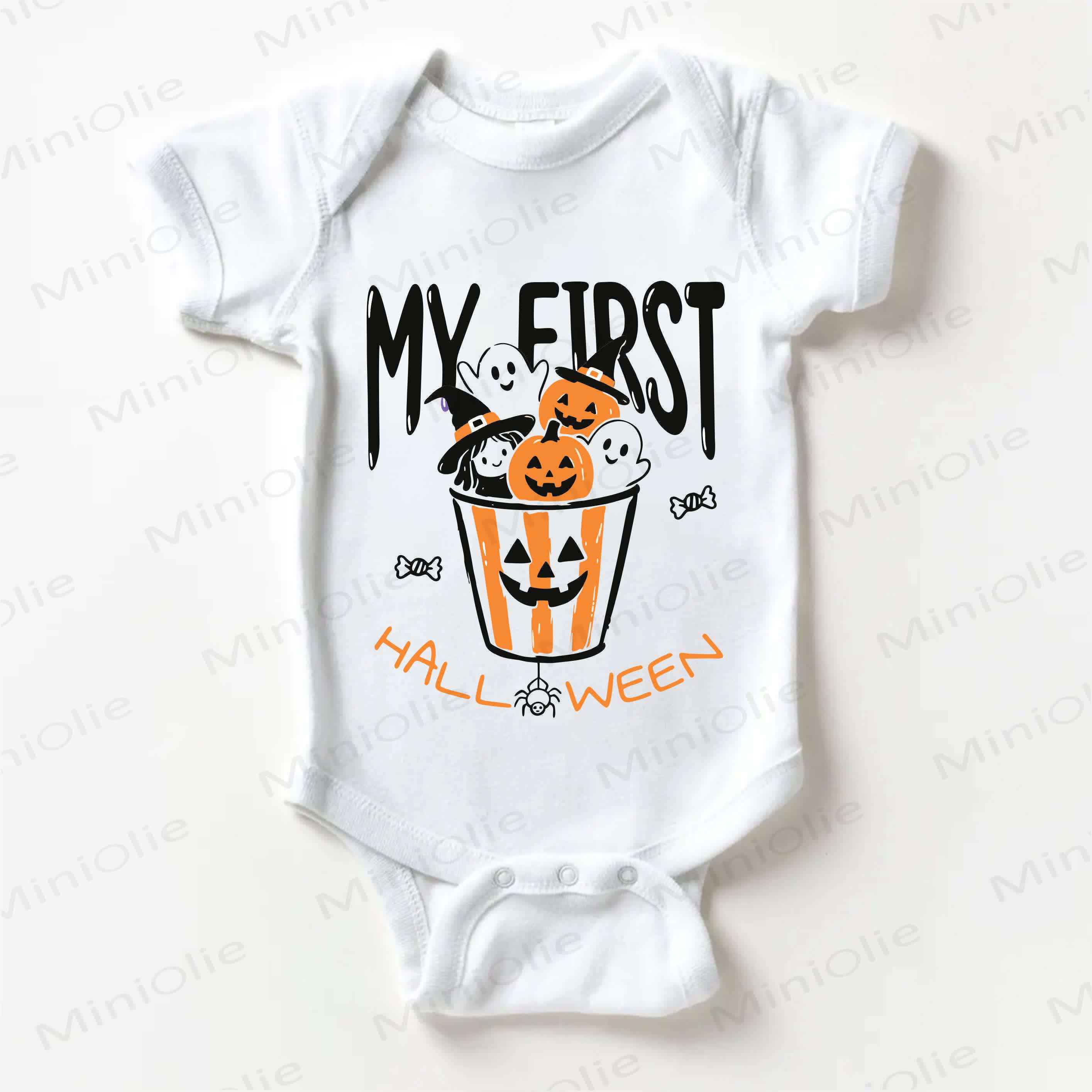 MY FIRST HALLOWEEN Baby Ghost White Bodysuit - White - 18-24M - image 1