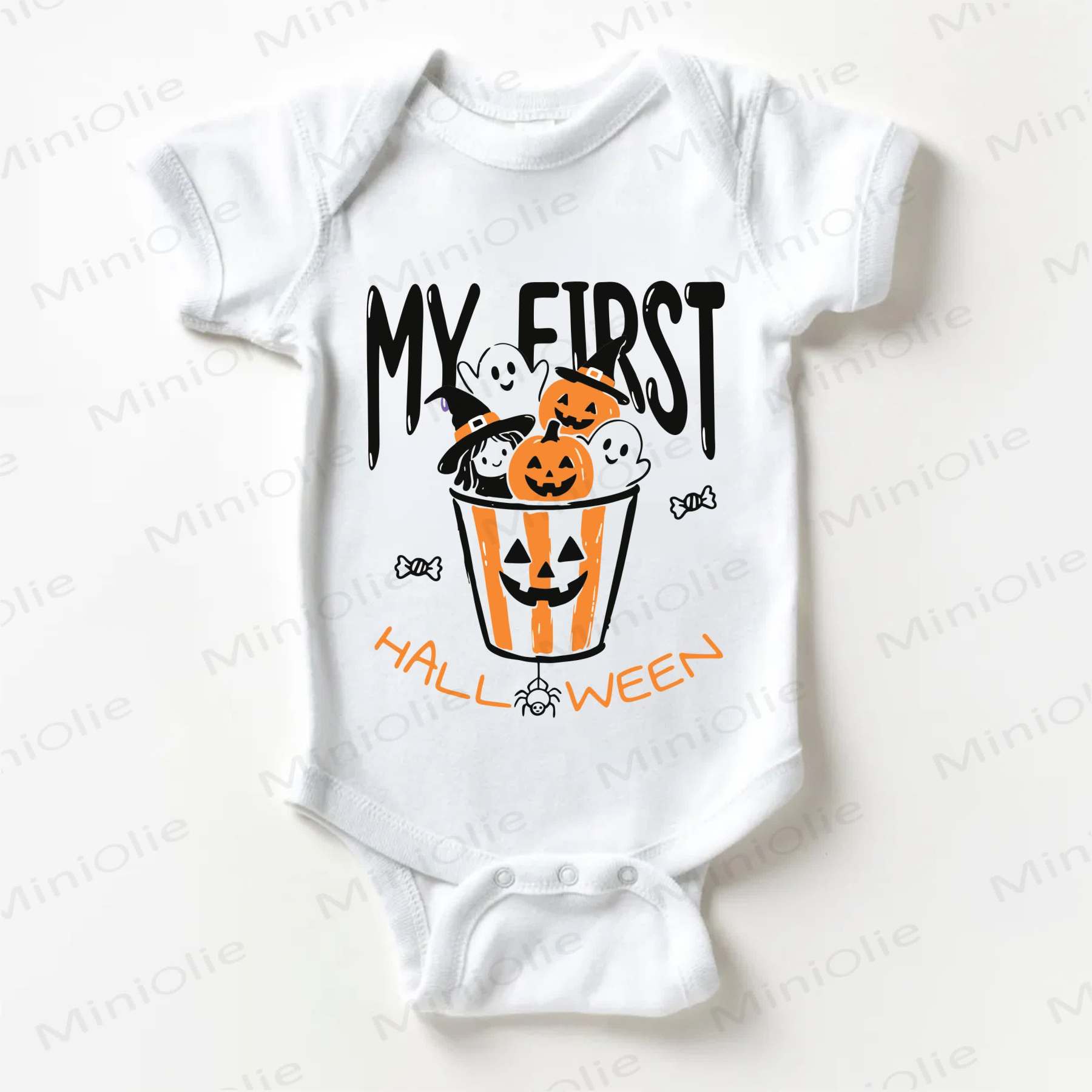MY FIRST HALLOWEEN Baby Ghost White Bodysuit - White - 18-24M - image 1