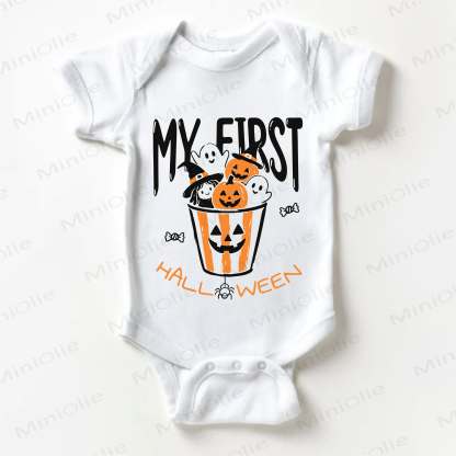 MY FIRST HALLOWEEN Baby Ghost White Bodysuit - White - 18-24M - image 1