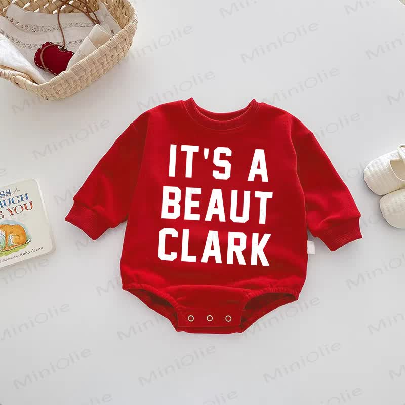 IT'S A BEAUT CLARK Baby Red Bodysuit - Red - 18-24M - image 1