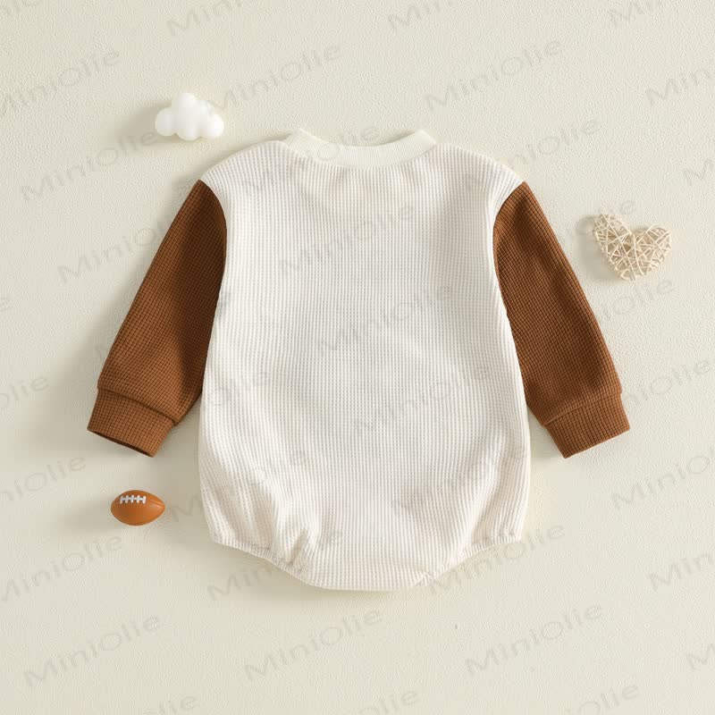 DADDY'S FOOTBALL BUDDY Baby Raglan Graphic Bodysuit - image 3