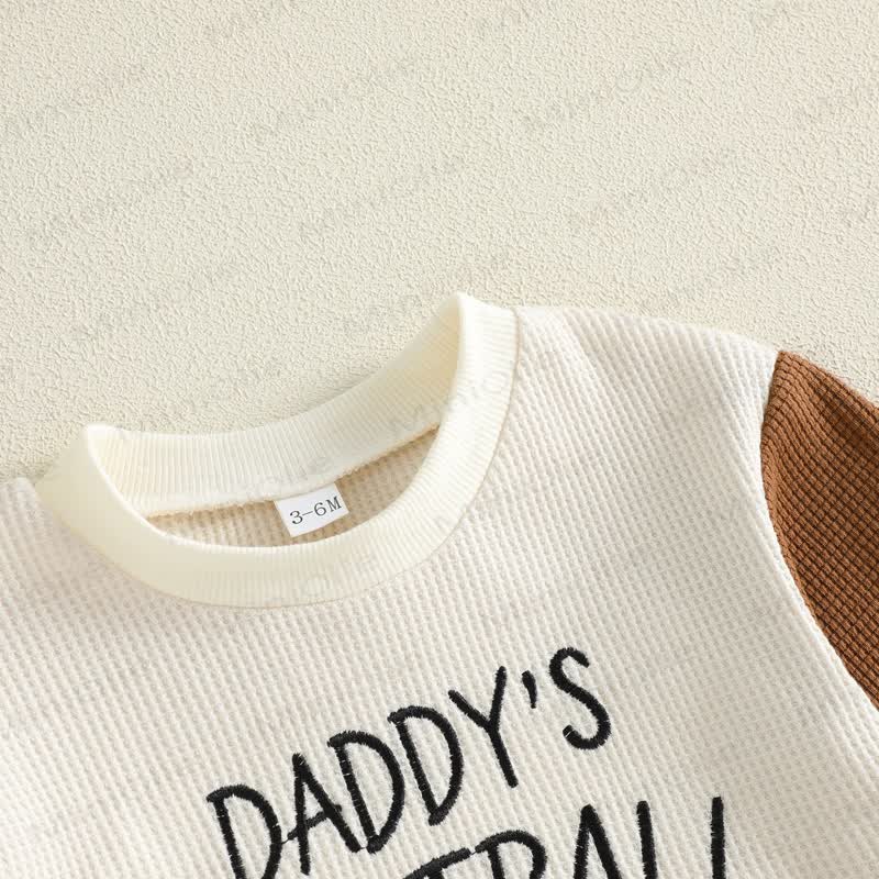 DADDY'S FOOTBALL BUDDY Baby Raglan Graphic Bodysuit - image 4