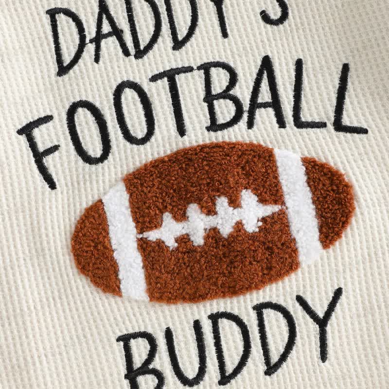 DADDY'S FOOTBALL BUDDY Baby Raglan Graphic Bodysuit - image 5