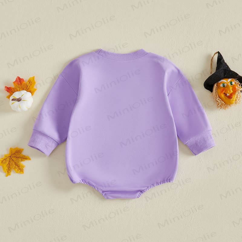 BOO Baby Ghost Bow Halloween Long Sleeve Bodysuit - image 2