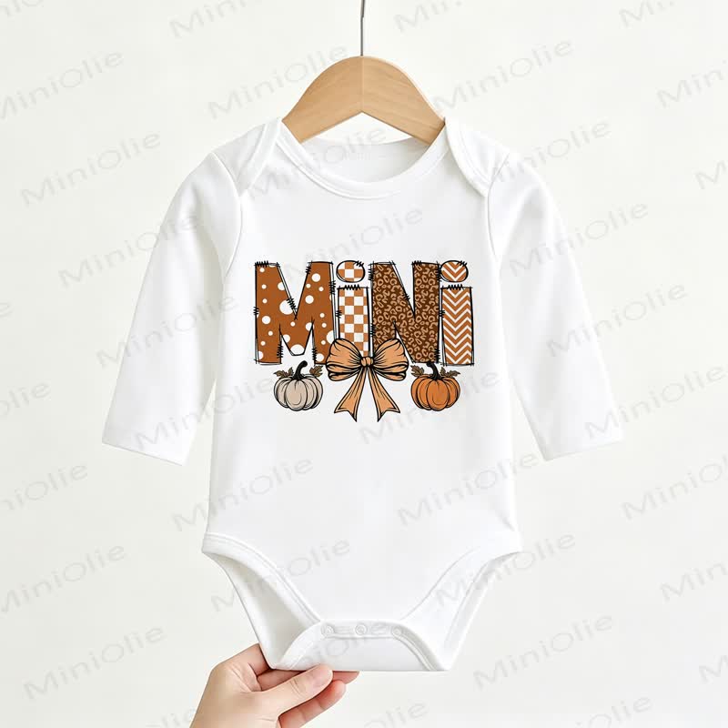MINI Baby Pumpkin White Bodysuit - White - 12-18M - image 1