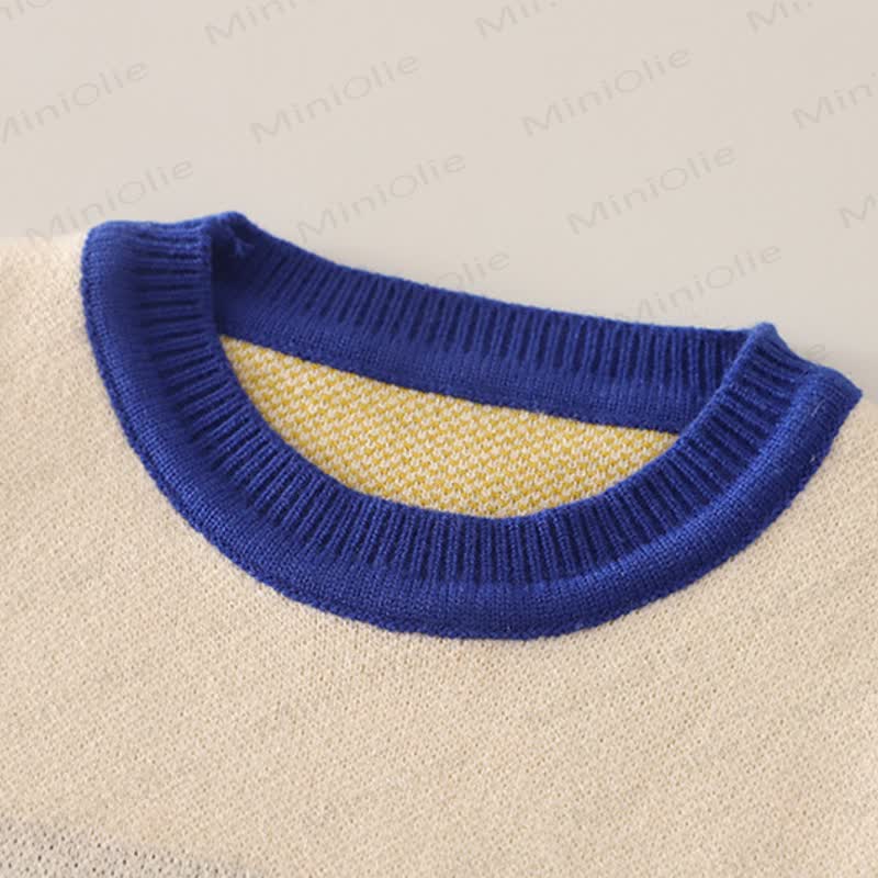 Baby Toddler Excavator Knit Denim Layered 3-piece Set - image 4