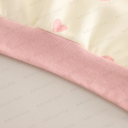 LOVELY Toddler Baby Girl Heart Print Top and Pants 2-piece Set - image 9