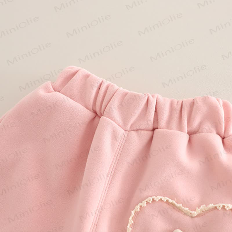 LOVELY Toddler Baby Girl Heart Print Top and Pants 2-piece Set - image 10