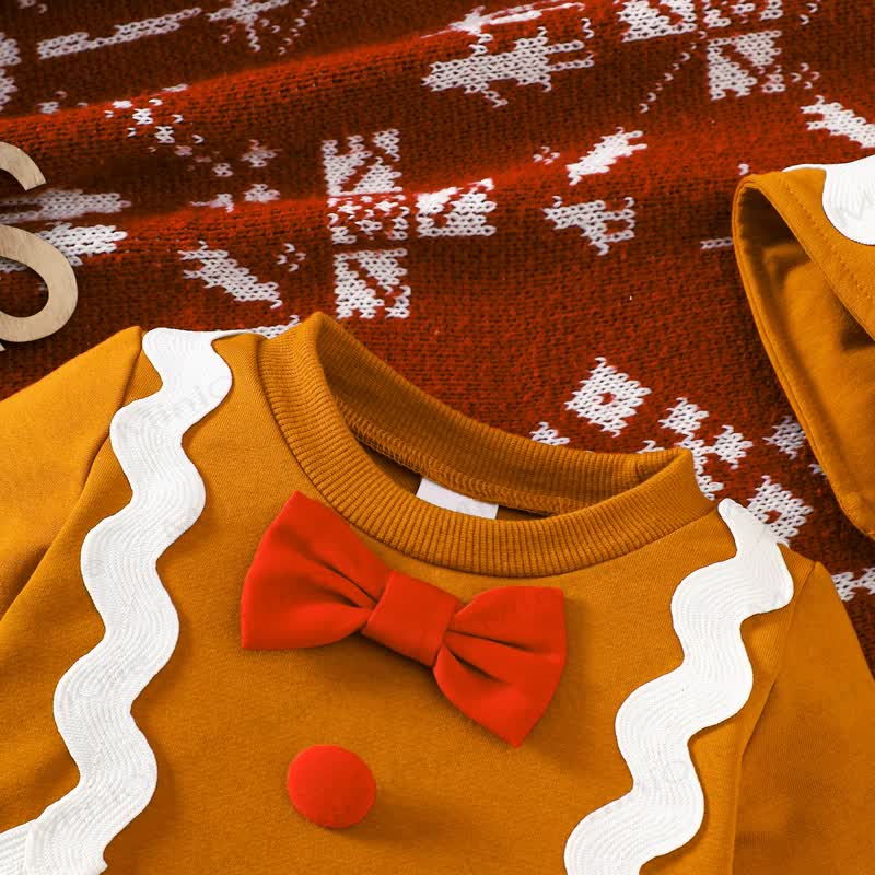 Baby Gingerbread Romper with Hat - image 2