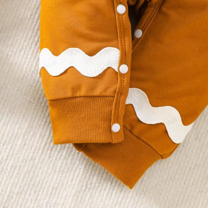 Baby Gingerbread Romper with Hat - image 4