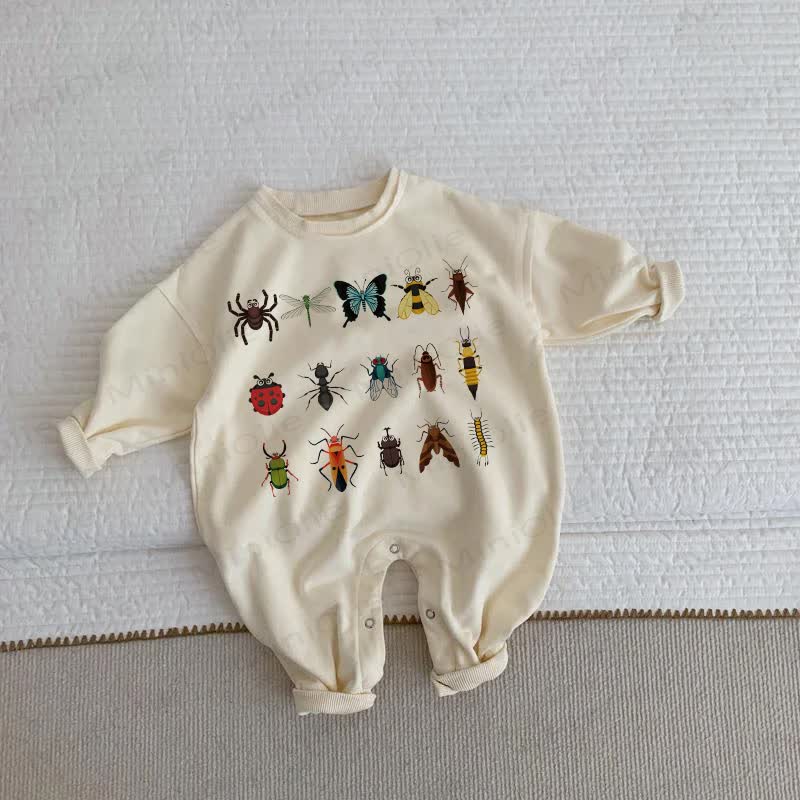 Baby Toddler Insect Beige Romper - Beige - 2-3T - image 1