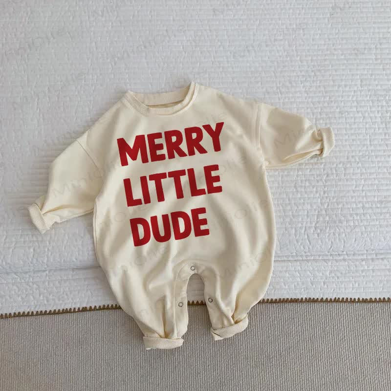 MERRY LITTLE DUDE Baby Toddler Beige Romper - Beige - 2-3T - image 1