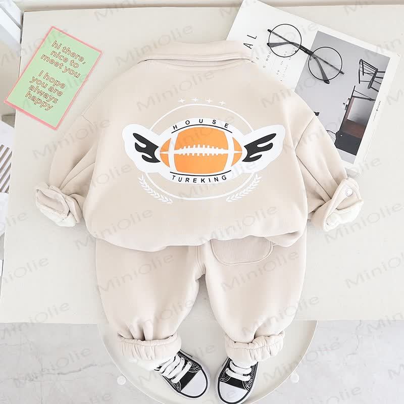 Baby Toddler Fleece Patch Pocket Shacket and Jogger 2-piece Set - image 3