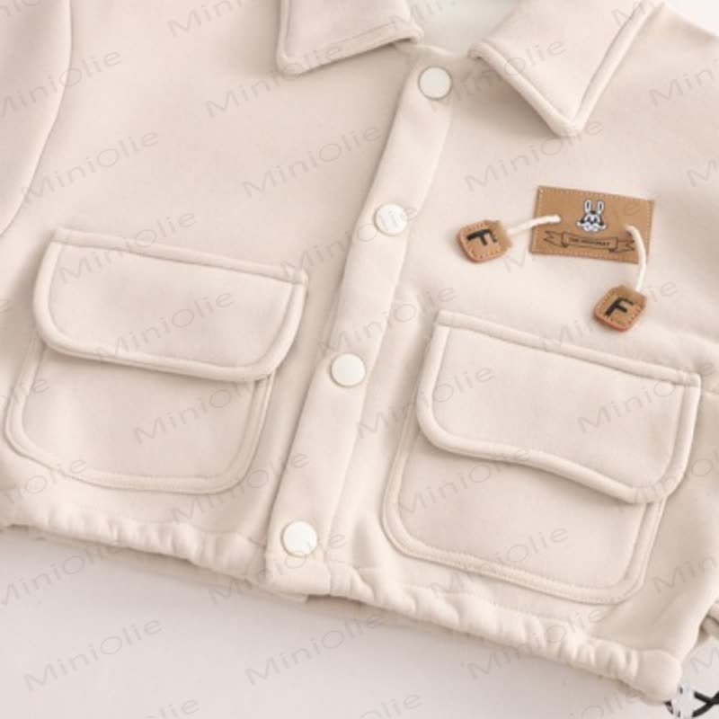 Baby Toddler Fleece Patch Pocket Shacket and Jogger 2-piece Set - image 5
