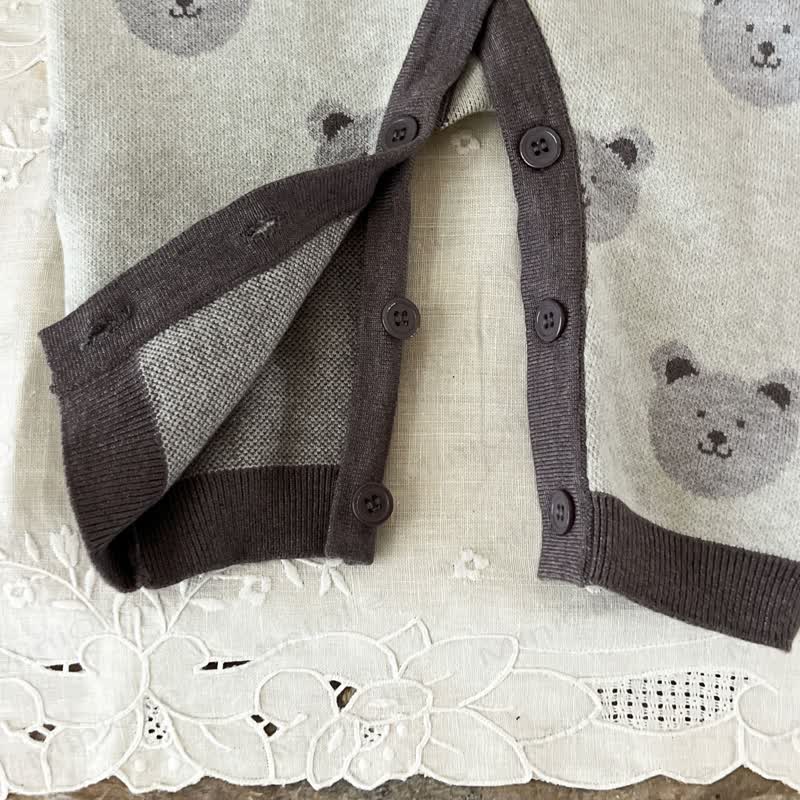 Baby Bear Print  Long Sleeve Romper - image 8