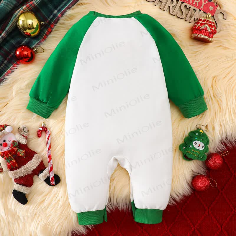 Baby Christmas Tree Long Sleeve Romper - image 2