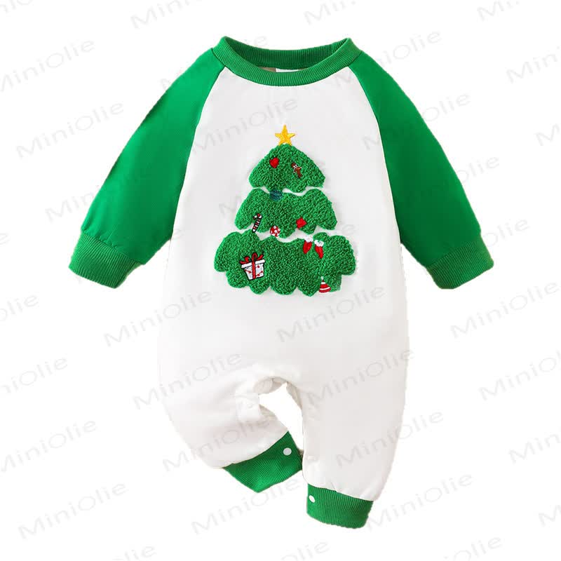 Baby Christmas Tree Long Sleeve Romper - image 7