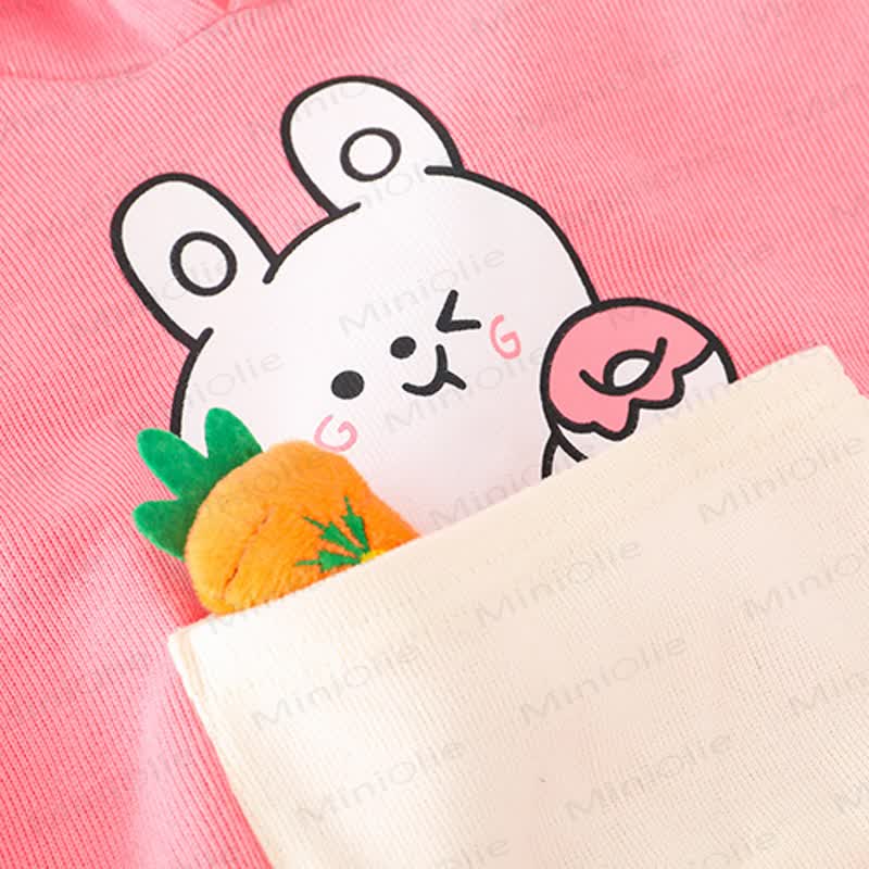 Toddler Baby Animal Pocket Hoodie and Jogger 2-piece Set - image 8