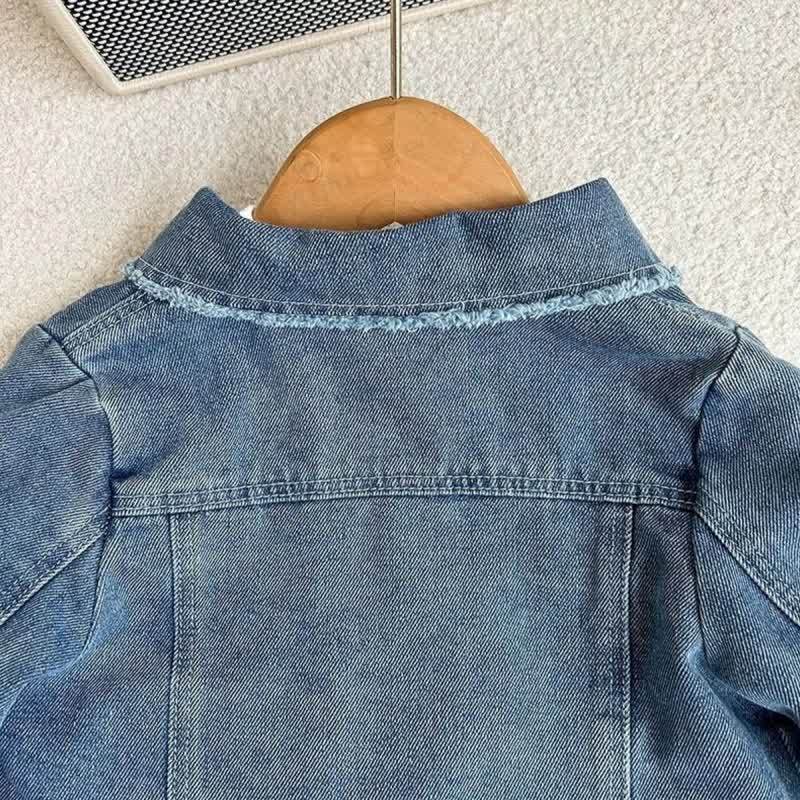 Toddler Baby Blue Denim Jacket and Skirt 2-piece Set - image 5