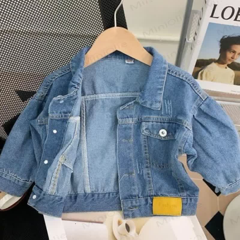 Toddler Girl Ditsy Floral Dress and Denim Jacket 2-piece Set - image 4