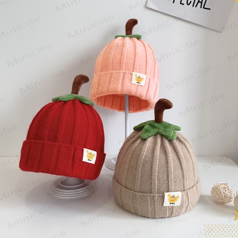 Baby Pumpkin Lovely Knitted Beanie - image 2