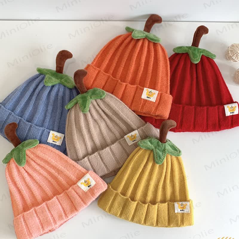 Baby Pumpkin Lovely Knitted Beanie - image 5
