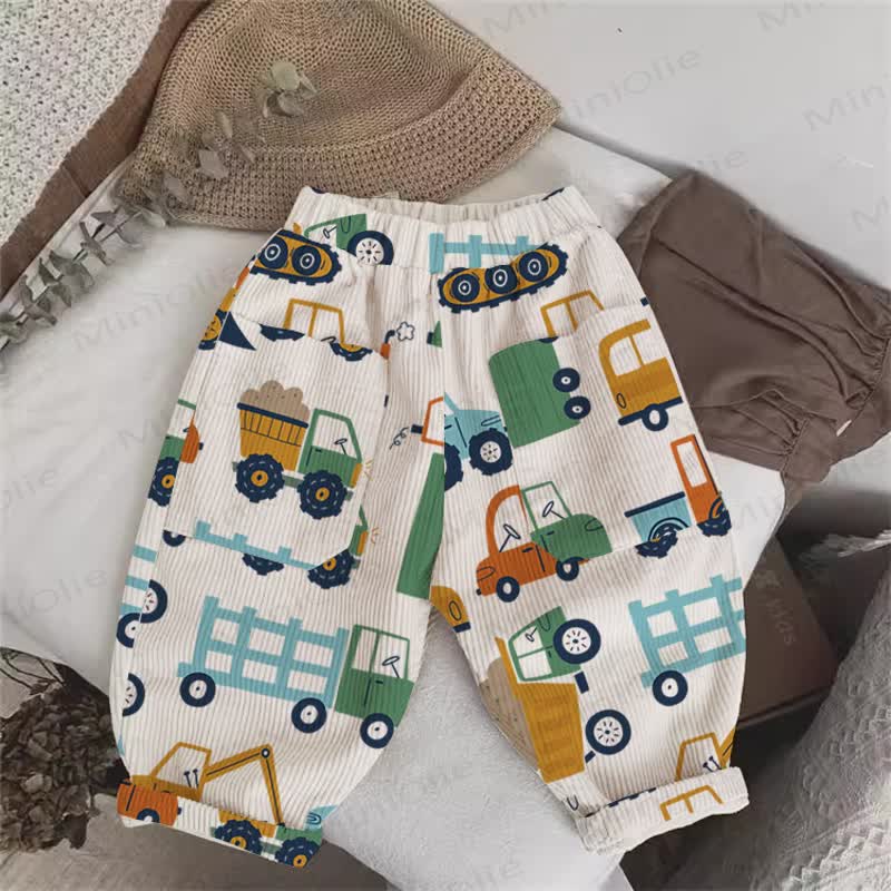 Baby Toddler Car Beige Cord Pants - Beige - 5-7T - image 1