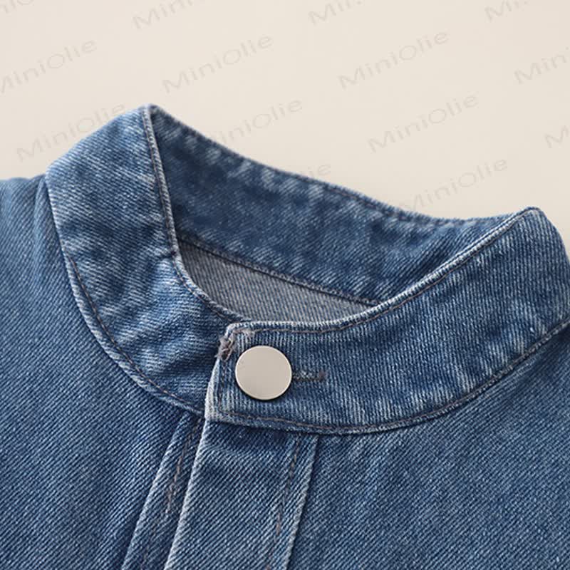 Toddler Baby Star Print Denim 3-piece Set - image 5