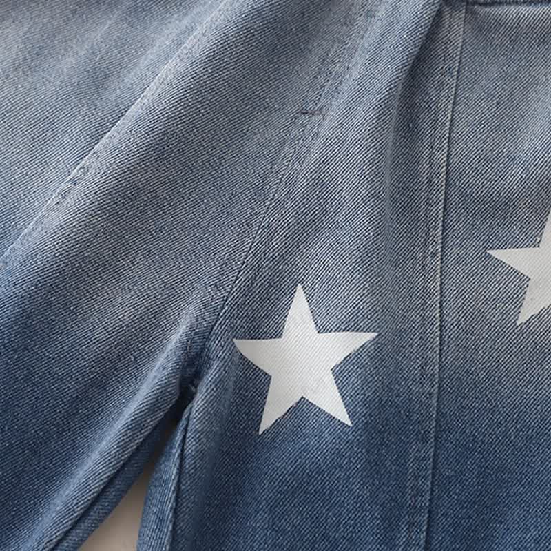 Toddler Baby Star Print Denim 3-piece Set - image 15