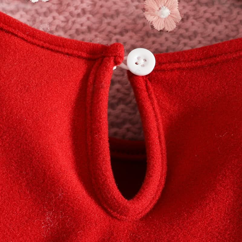 Baby Red Ruffle Bow Romper with Headband - image 4
