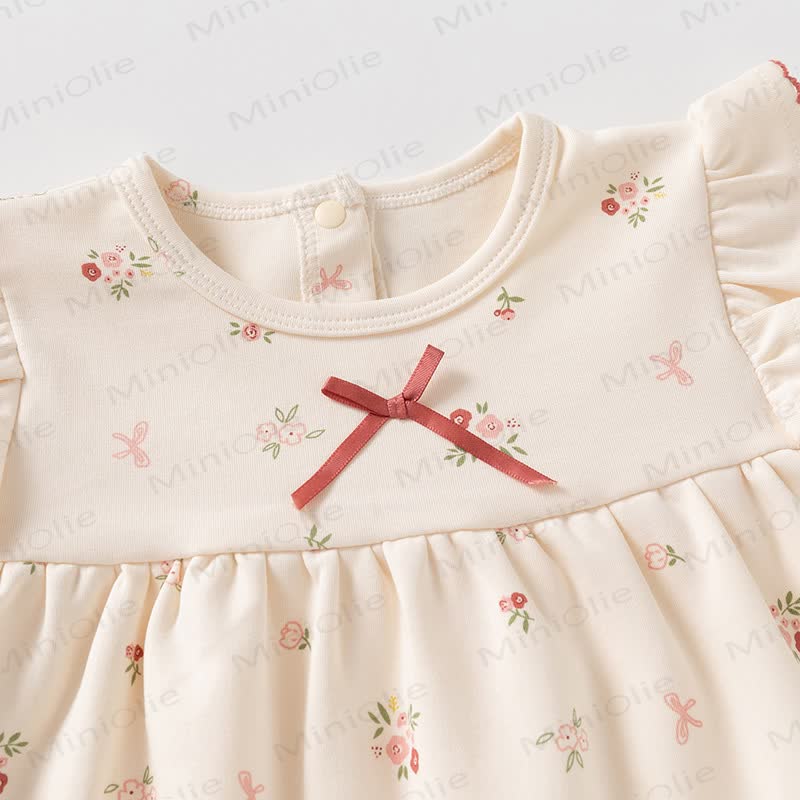 Baby Toddler Girl Pink Floral Top and Flared Pants 2-piece Set - image 3
