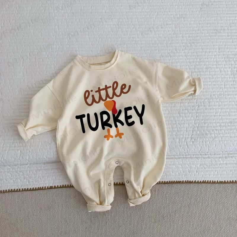 LITTLE TURKEY Baby Toddler Beige Romper - Beige - 2-3T - image 1