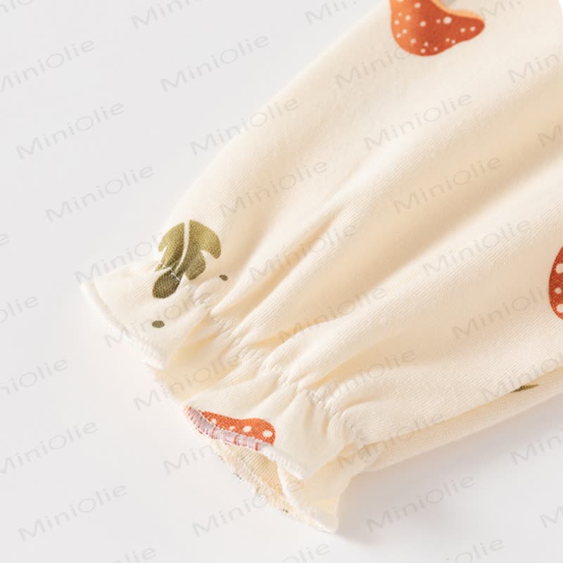 Baby Toddler Girl Brown Mushroom Floral 2-piece Set - image 5