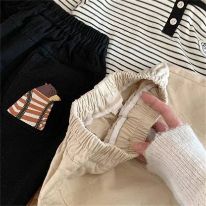 Toddler Boy Cartoon Animal Pocket Casual Pants - image 6