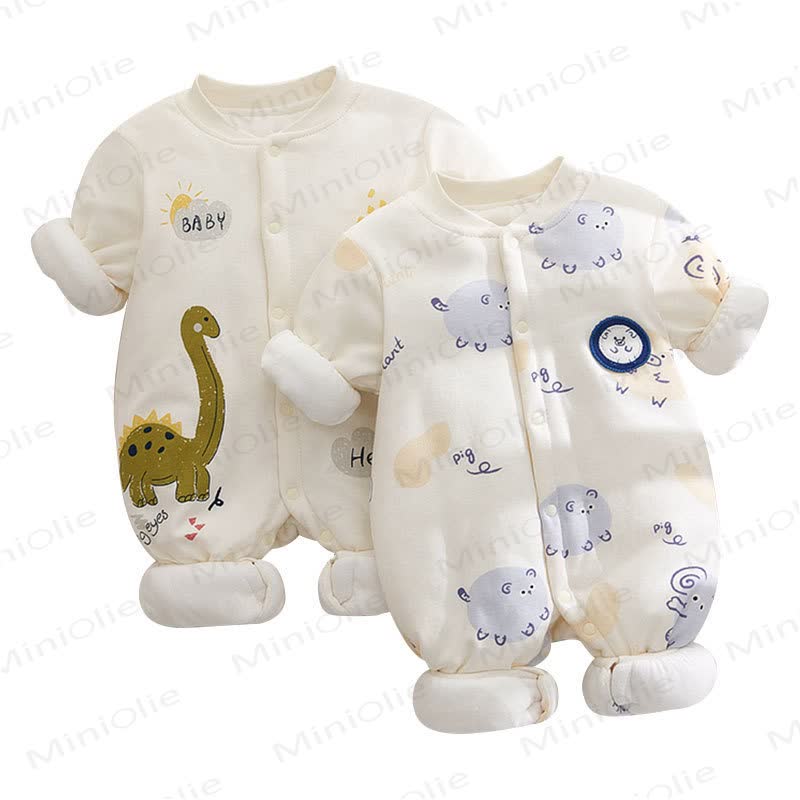 Baby Animal Print Padded Romper - image 5