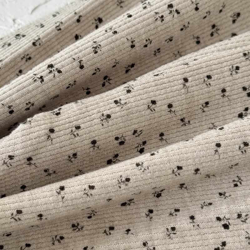 Baby Ruffle Floral Fleece Lined Leggings - image 2