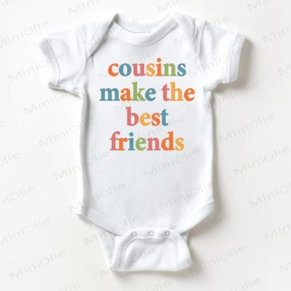 COUSINS MAKE THE BEST FRIENDS Baby Bodysuit - White - 18-24M - image 1
