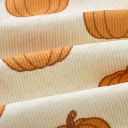 Baby Toddler Pumpkin Beige Corduroy Pocket Overalls - image 5
