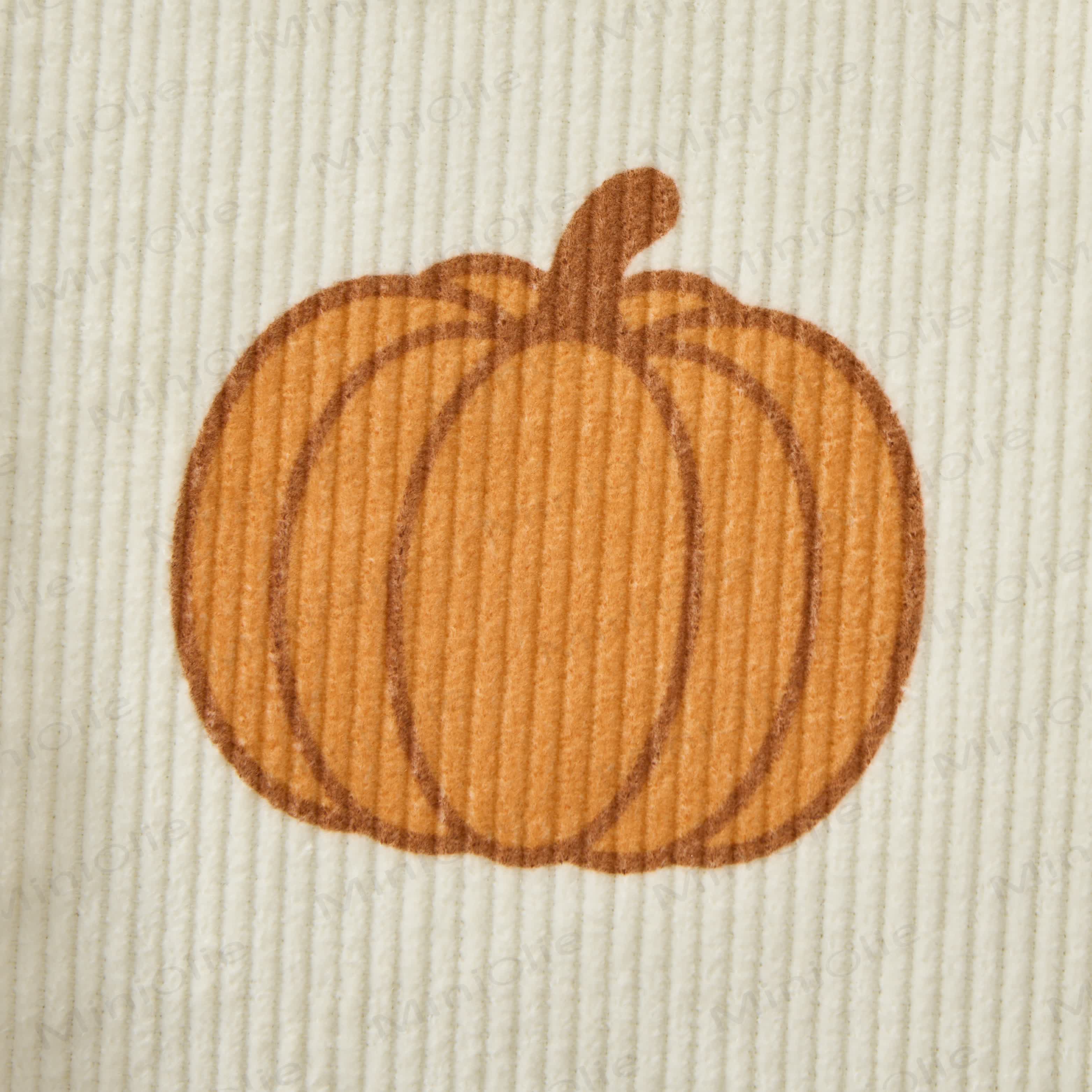 Baby Toddler Pumpkin Beige Corduroy Pocket Overalls - image 4
