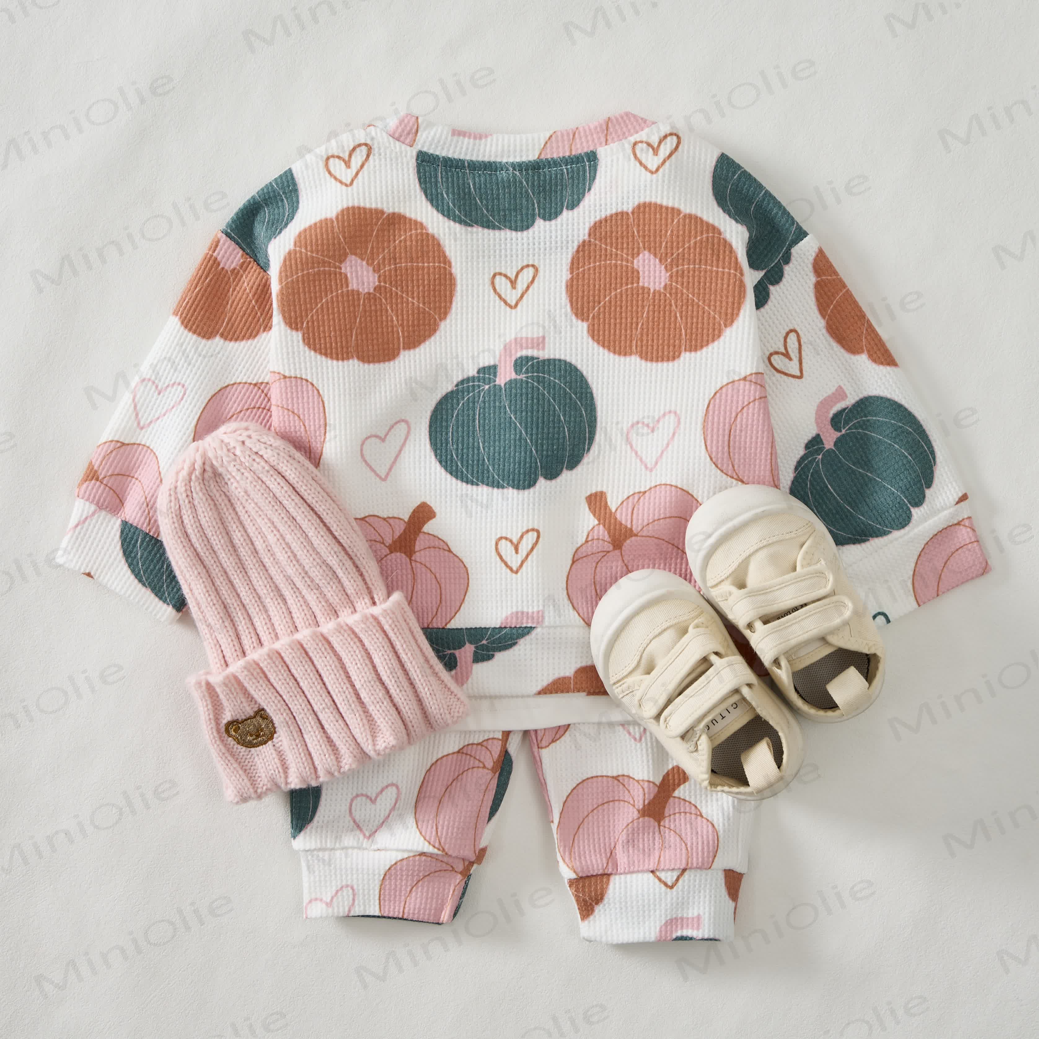 Baby White Pumpkin Waffle 2-piece Set - image 2