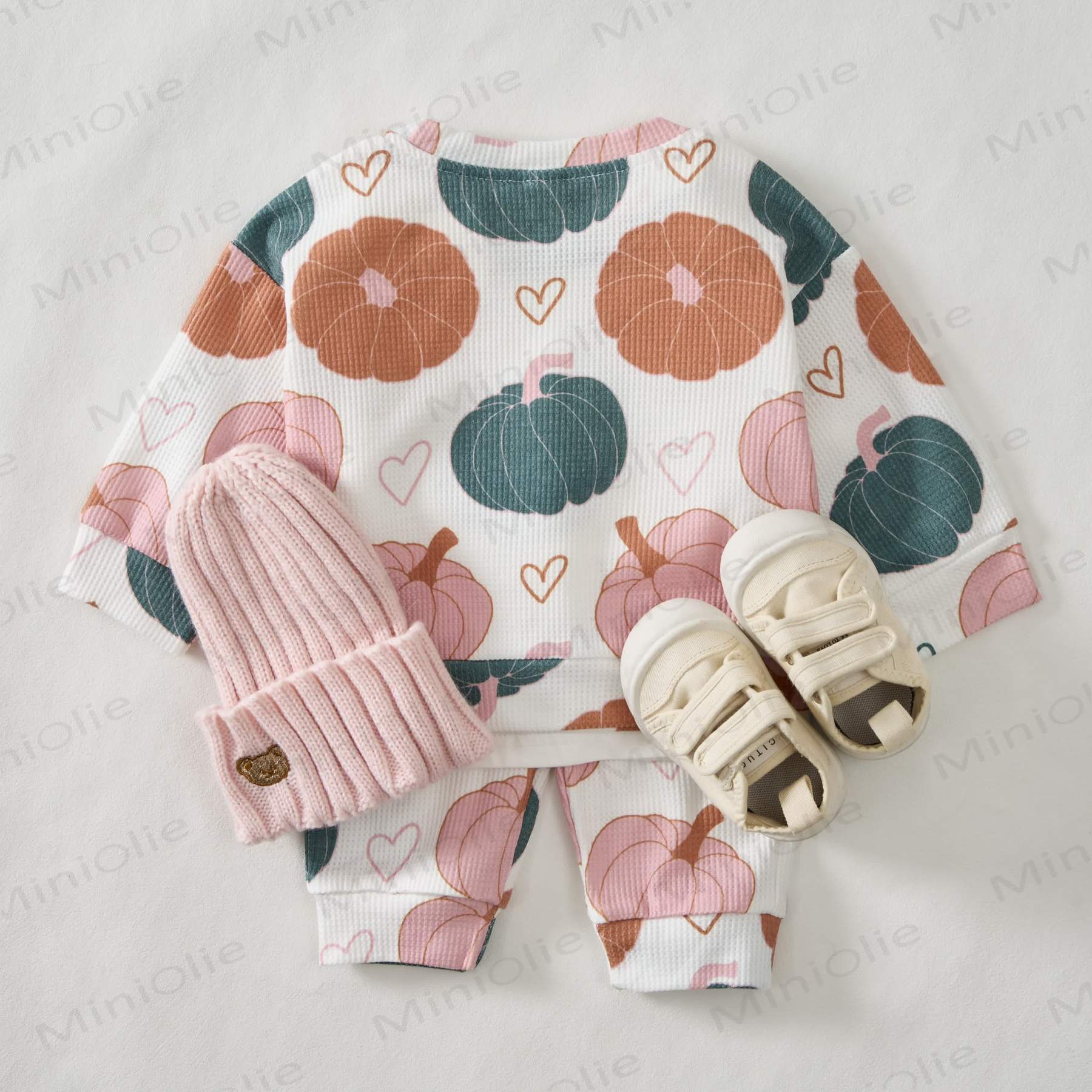 Baby White Pumpkin Waffle 2-piece Set - image 2
