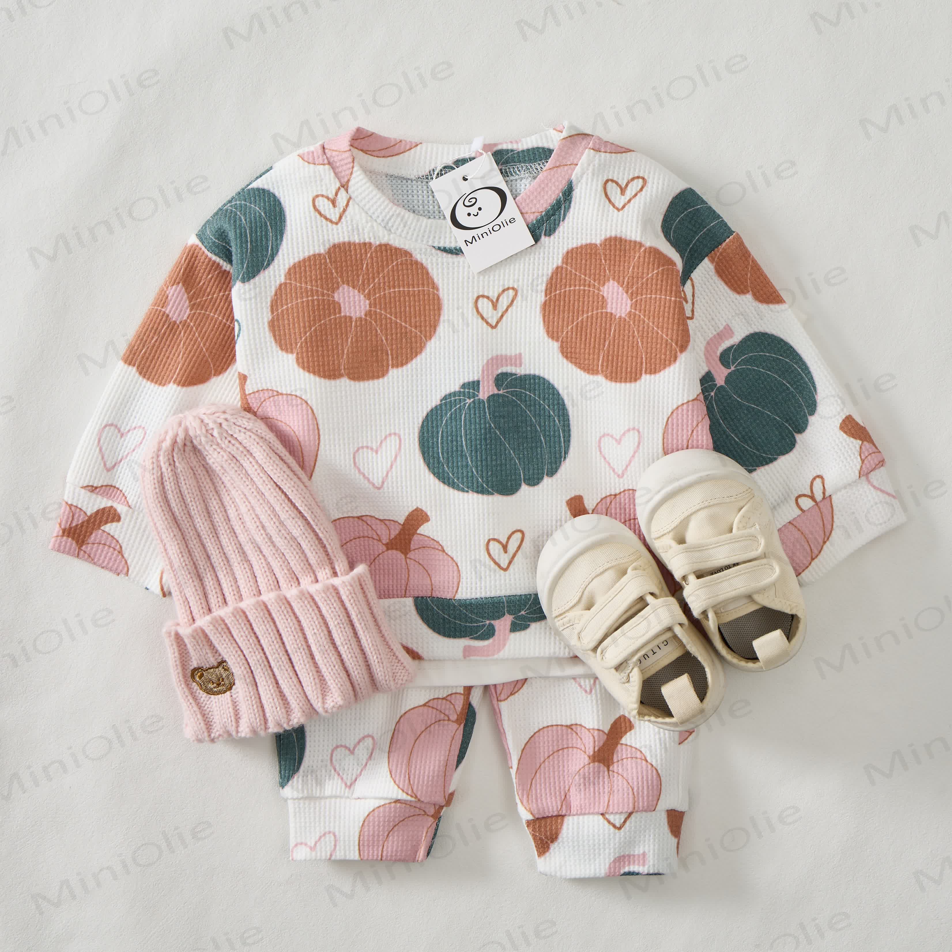 Baby White Pumpkin Waffle 2-piece Set - image 3