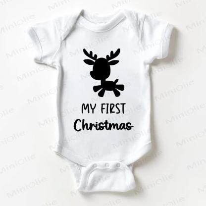MY FIRST CHRISTMAS Baby Bodysuit - White - 18-24M - image 1