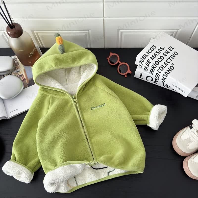 Baby Toddler Animal Plush Hooded Fleece Jacket - image 6