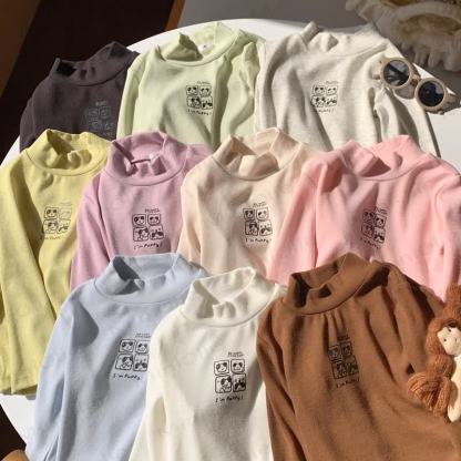 Toddler Casual Mock Neck Long Sleeve Tee - image 1
