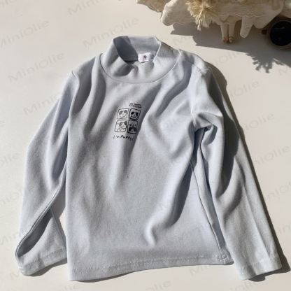 Toddler Casual Mock Neck Long Sleeve Tee - Blue - 10-11T - image 9
