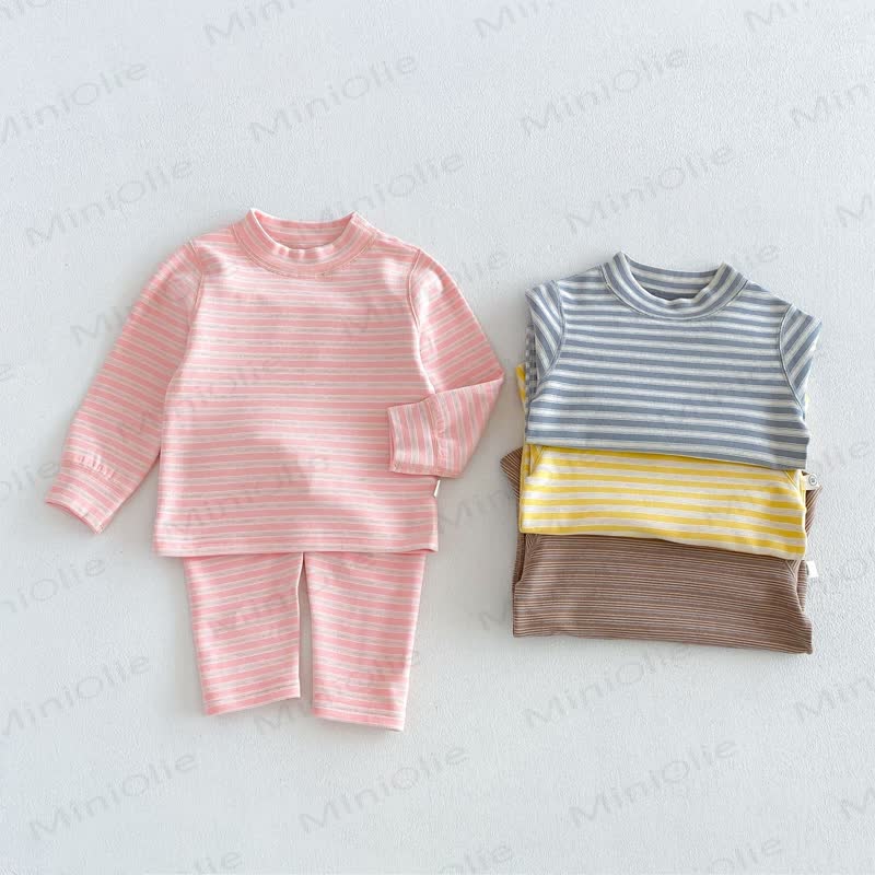 Baby Toddler Striped Top and Pants Lounge 2-piece Set - image 1