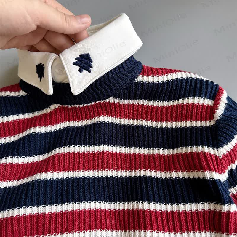 Baby Toddler Striped Knit Sweater or Khaki Pants - image 5